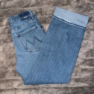 MOTHER The Dodger Skimp Cuffed Wide Leg Jeans